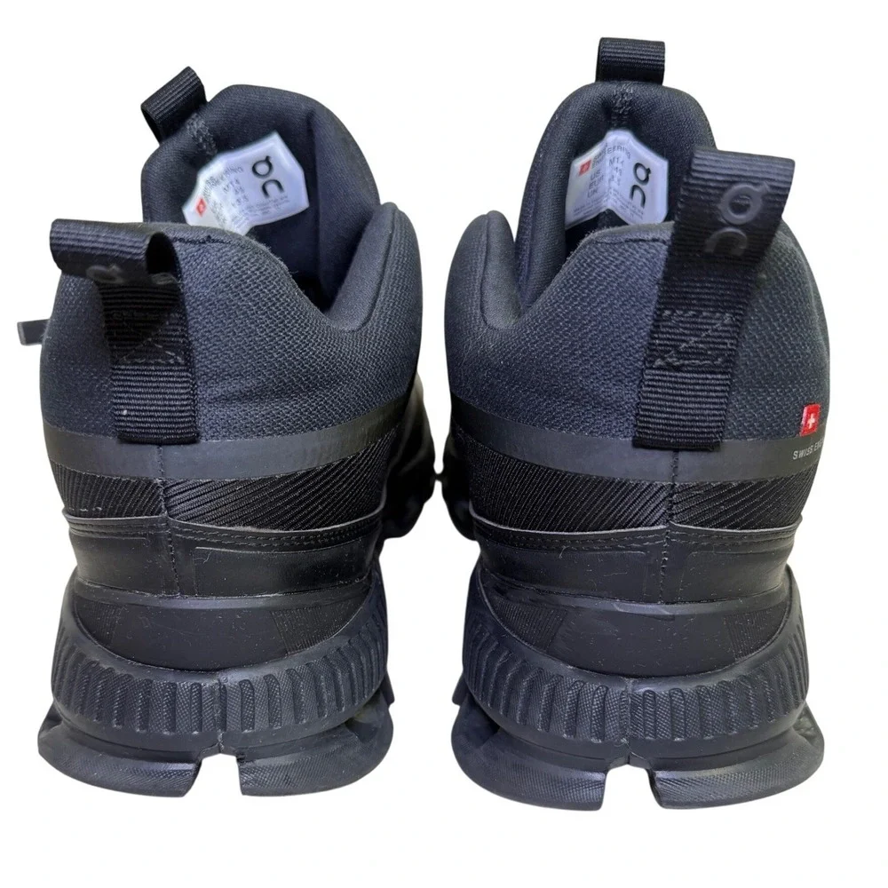 On Cloud Cloudroam Waterproof Mens 14 Black Hiking Running Sneaker Boots Black